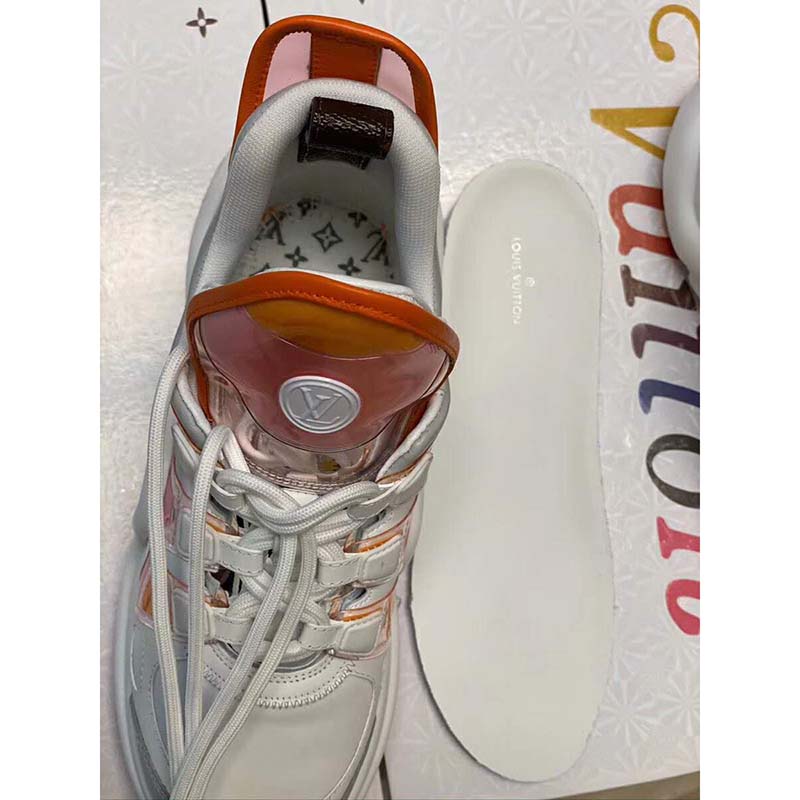 Louis Vuitton LV Women LV Archlight Sneaker in Leather and Technical Fabrics-Orange - LULUX