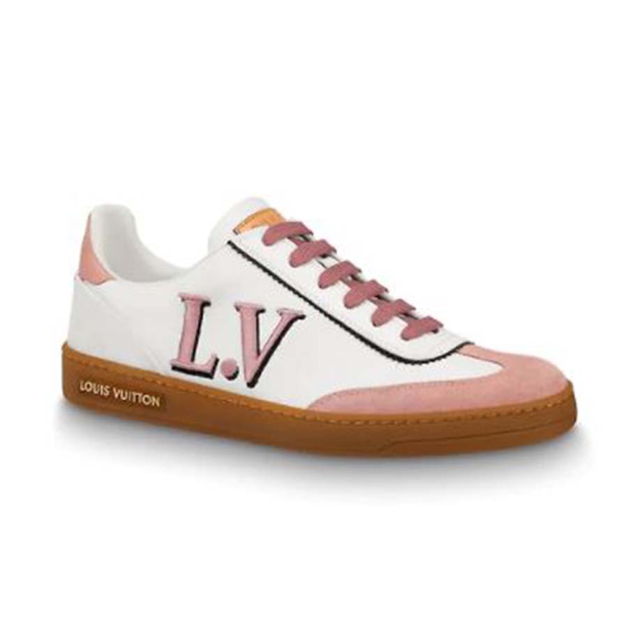 Louis Vuitton LV Women LV Frontrow Sneaker in Calf Leather and Suede Calf Leather-Pink - LULUX