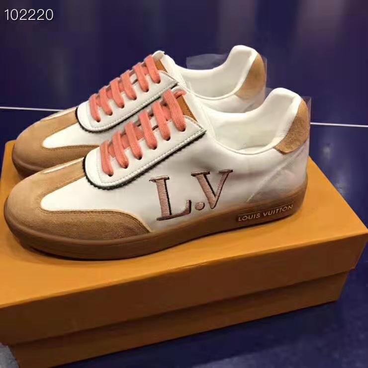 Louis Vuitton LV Women LV Frontrow Sneaker in Calf Leather and Suede ...