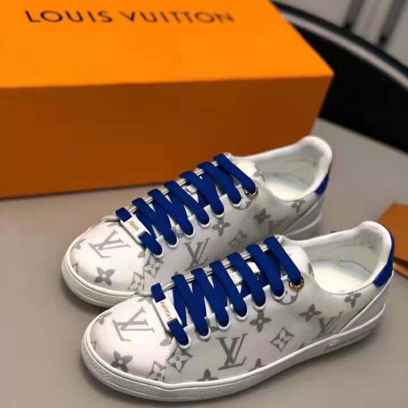 Louis Vuitton Frontrow Sneaker with monogram canvas. #LouisVuitton #Sn