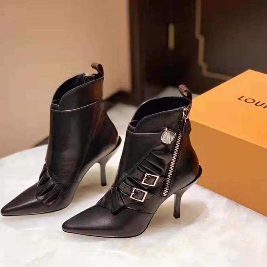 Louis Vuitton Womens Ankle & Booties Boots 2023-24FW, Black, 39 (Stock Confirmation Required)