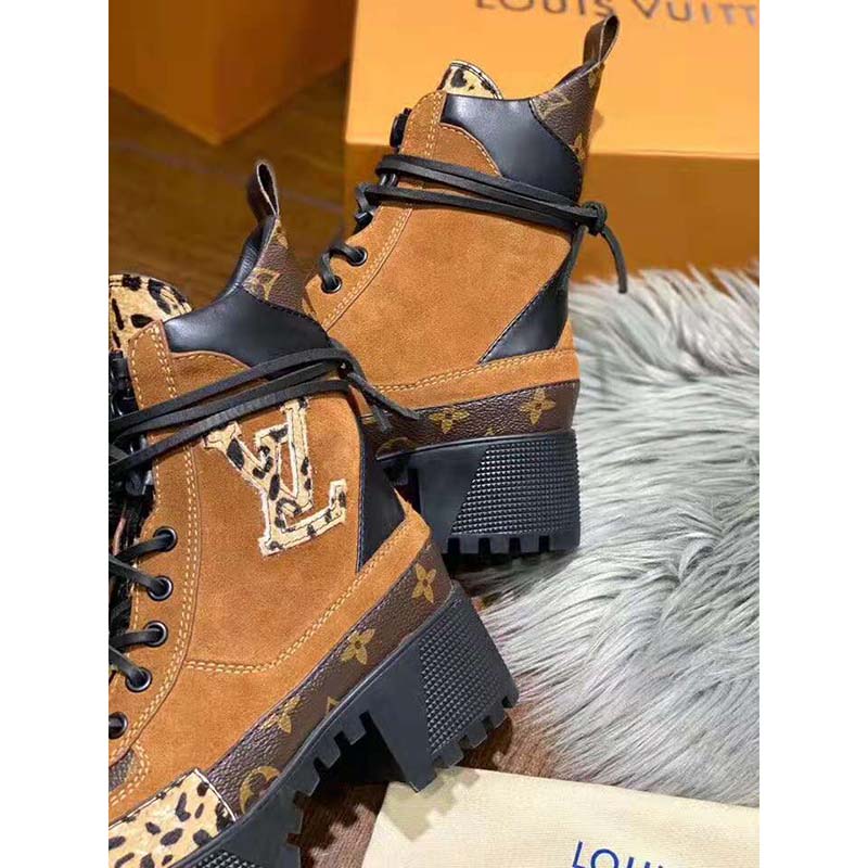Louis Vuitton LV Monogram Hiking Boots - Brown Boots, Shoes - LOU806318