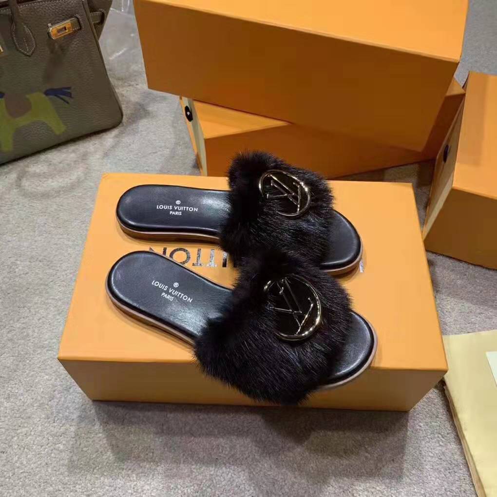 Louis Vuitton Mule MINK & MONOGRAM LIMITED EDITION SIZE 40=10. New with Box