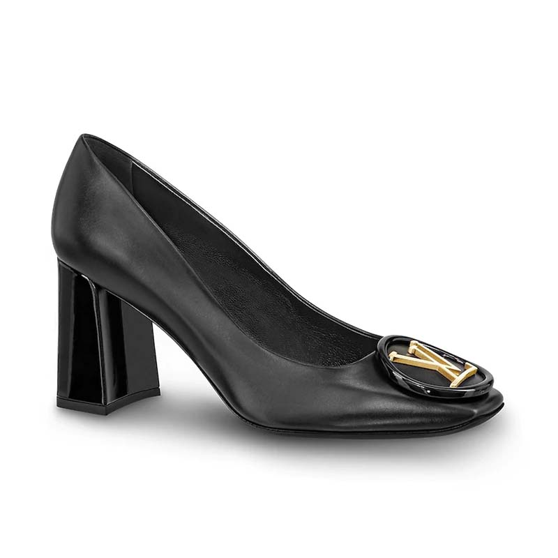 Madeleine leather heels Louis Vuitton Black size 39 EU in Leather - 31307621