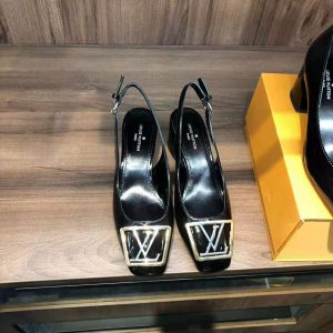 Louis Vuitton LV Women Madeleine Slingback Pump in Patent Calf Leather ...