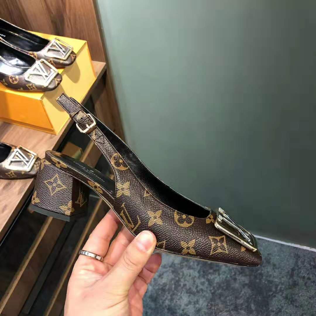 Louis Vuitton Monogram Canvas and Patent Leather Slingback Sandals Size 41  - ShopStyle