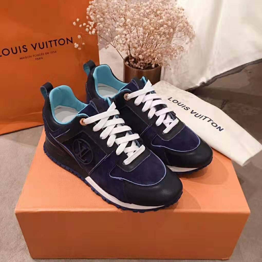LOUIS VUITTON LV Run Away Dark Blue Marathon Running Shoes SNKR Womens  1A5C2X, Brown Louis Vuitton Monogram Tivoli PM Handbag