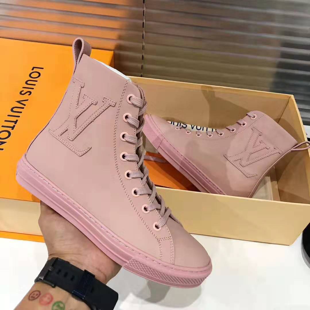 Boots Louis Vuitton Pink size 8 US in Rubber - 36602387