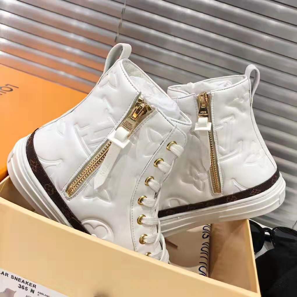 Louis Vuitton Sneakers White Leather ref.58468 - Joli Closet