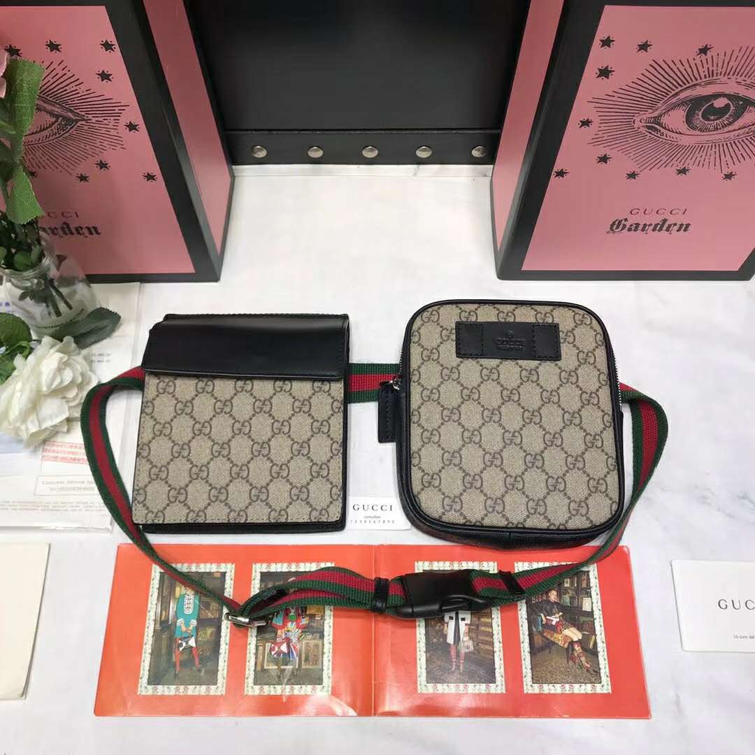 Gucci GG Unisex GG Supreme Belt Bag GG Supreme Canvas - LULUX
