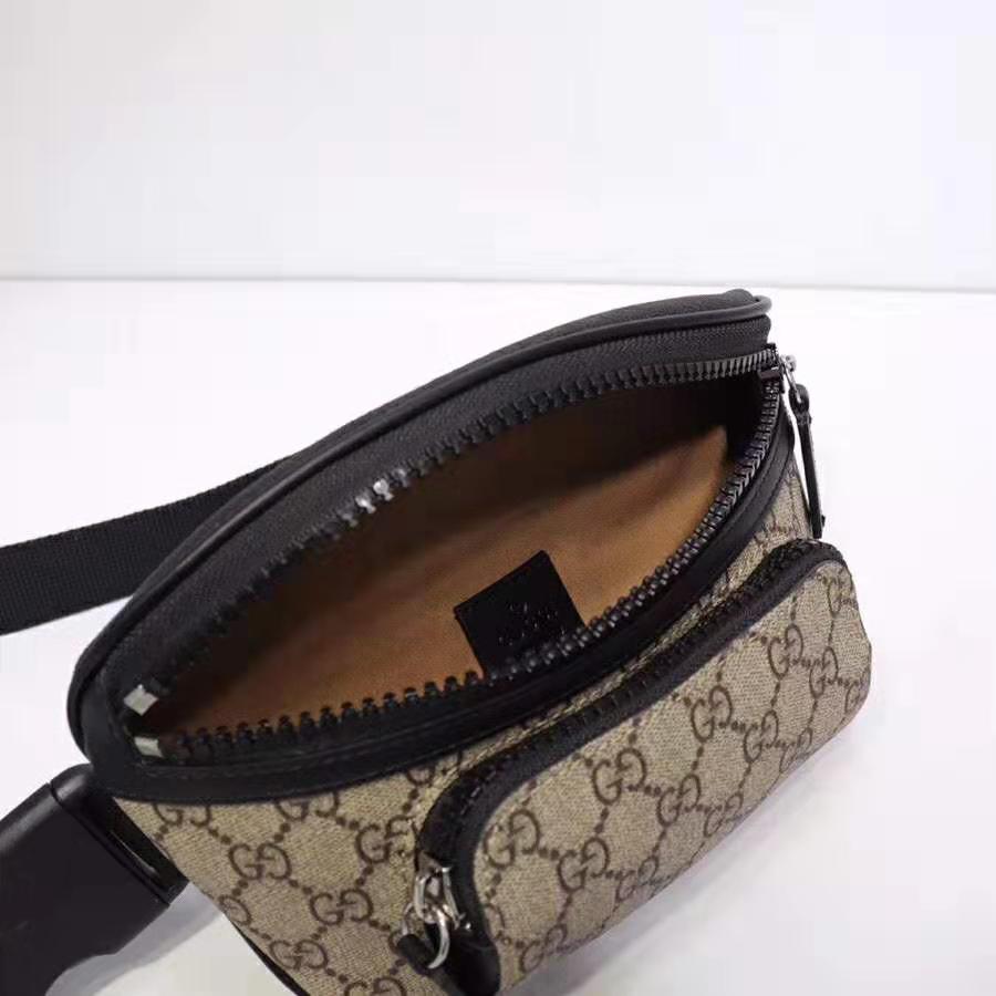 Gucci GG Unisex Gucci Eden Belt Bag in Beige/Ebony GG Supreme Canvas ...