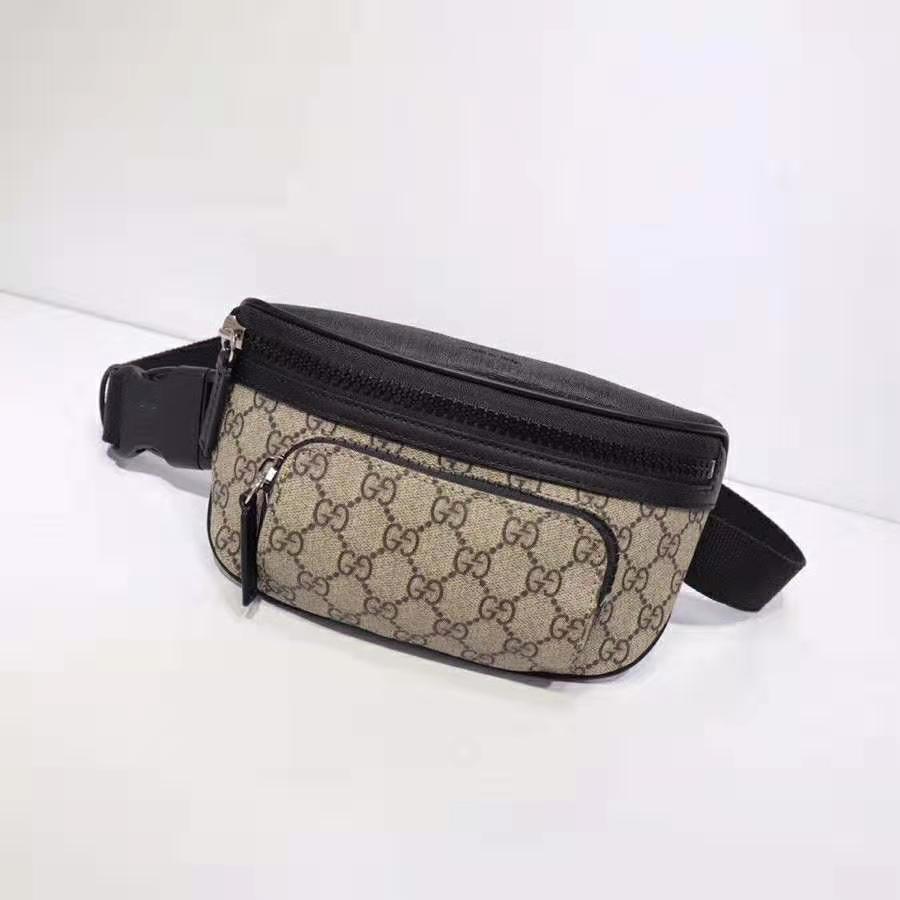 Gucci GG Unisex Gucci Eden Belt Bag in Beige/Ebony GG Supreme Canvas - LULUX