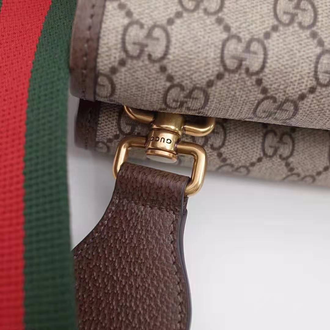 Gucci GG Unisex Neo Vintage Messenger Bag in Beige/Ebony GG Supreme ...
