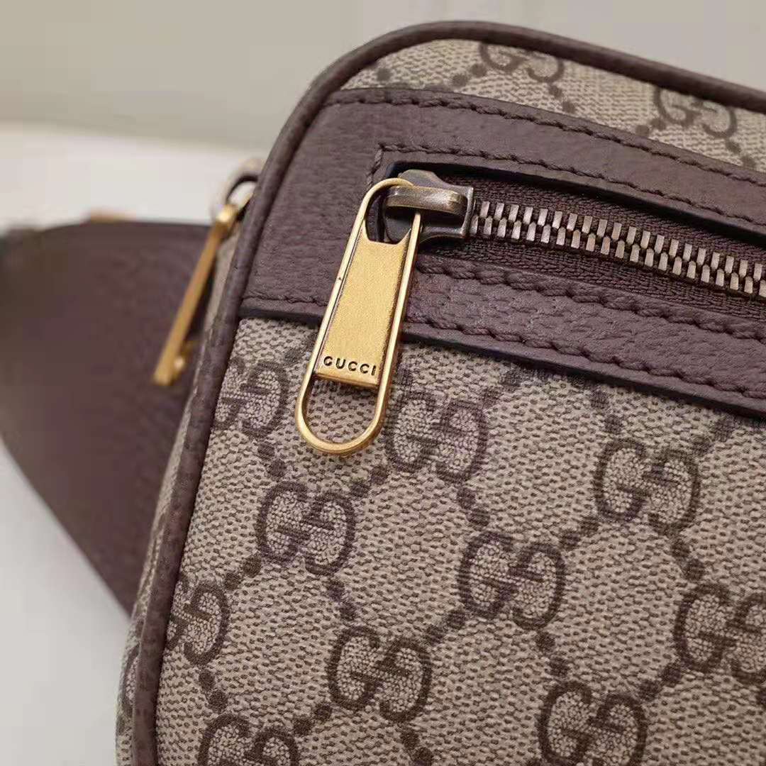 Gucci GG Unisex Ophidia GG Belt Bag in Beige/Ebony Soft GG Supreme Canvas - LULUX
