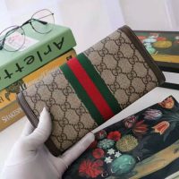 Gucci GG Unisex Ophidia GG Continental Wallet in BeigeEbony GG Supreme Canvas (1)