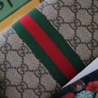 Gucci GG Unisex Ophidia GG Continental Wallet in BeigeEbony GG Supreme Canvas (1)