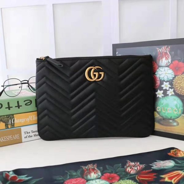 gg marmont leather pouch