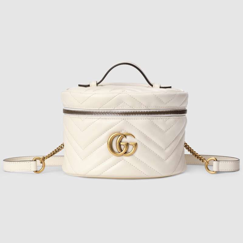 Gucci GG Women GG Marmont Mini Backpack in Matelassé Chevron Leather ...