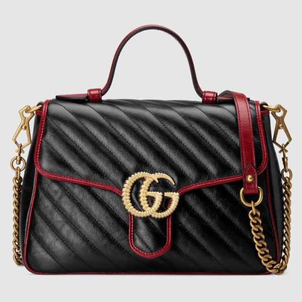 gucci marmont matelasse small black