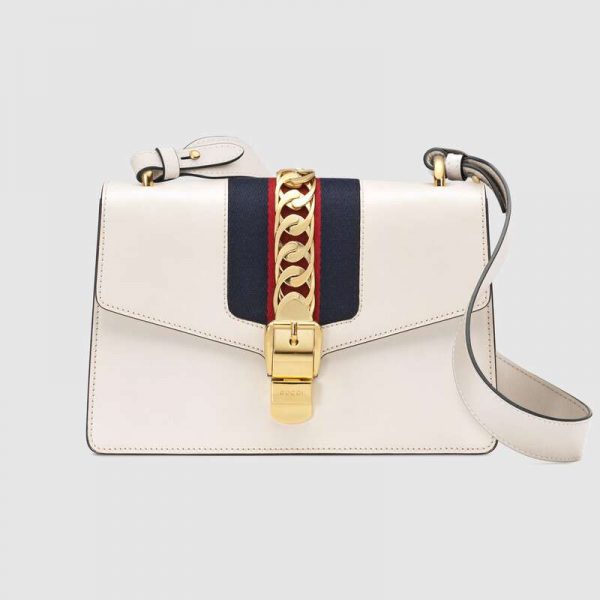 gucci sylvie small white