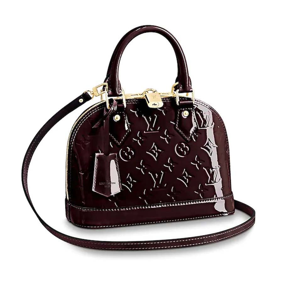 Louis Vuitton LV Women Alma BB Handbag in Patent Leather - LULUX
