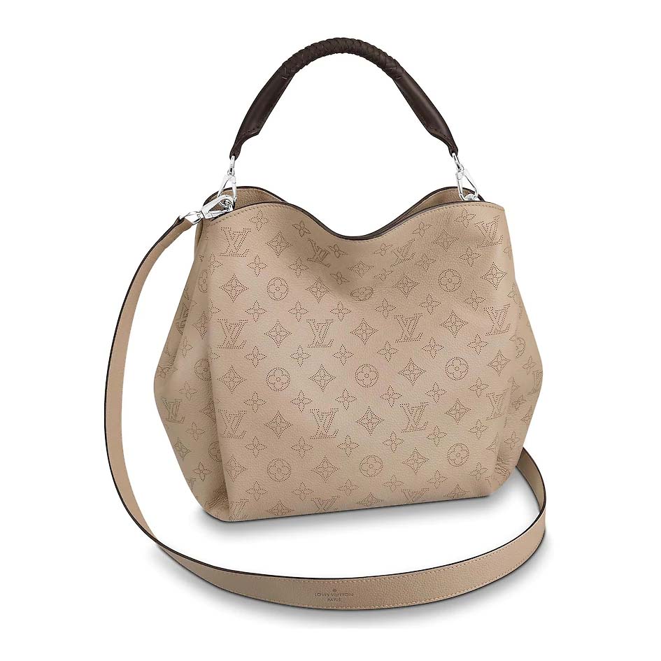 Louis Vuitton LV Women Babylone PM Bag in Mahina Perforated Calf Leather - LULUX