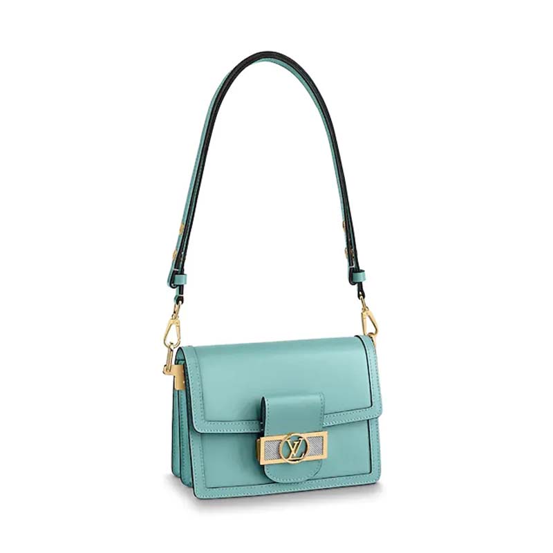 Louis Vuitton Mini Dauphine Handbag Leather Trim Microfiber Lining –  EliteLaza