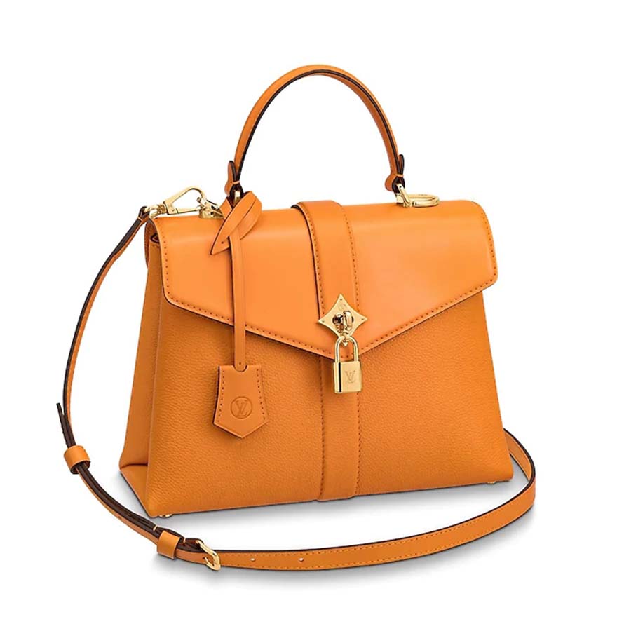 Louis Vuitton Rose des Vents PM Grained Leather Top Handle Crossbody Bag Creme