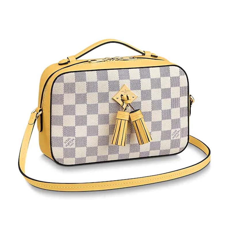 Louis Vuitton Damier Azur Saintonge Crossbody Bag - Yellow Crossbody Bags,  Handbags - LOU732990
