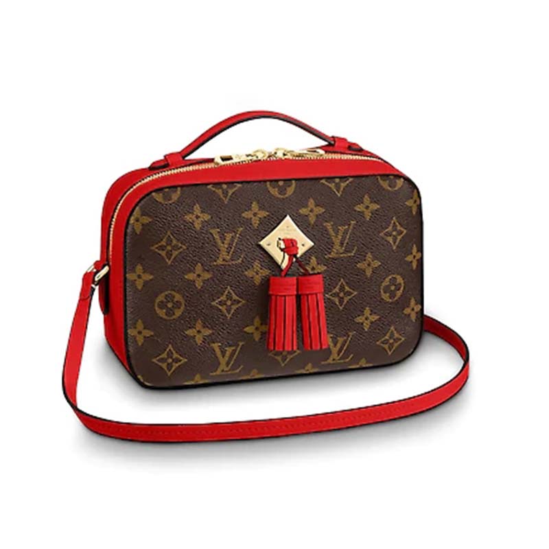 Louis Vuitton LV Women Saintonge Handbag in Monogram Canvas and Smooth Leather - LULUX