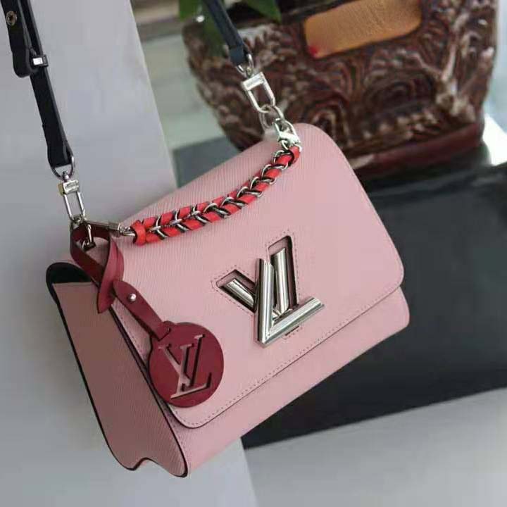 Louis Vuitton Lv Twist Belt Chain Wallet M68560 Rose Ballerine