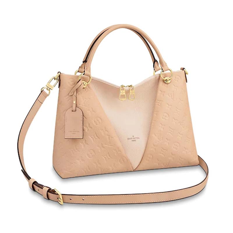 Louis Vuitton LV Women V Tote MM Bag in Embossed Monogram Empreinte Cowhide Leather - LULUX