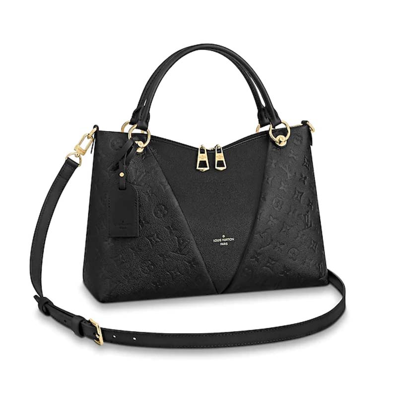 Louis Vuitton LV Women V Tote MM Bag in Embossed Monogram Empreinte Cowhide Leather - LULUX