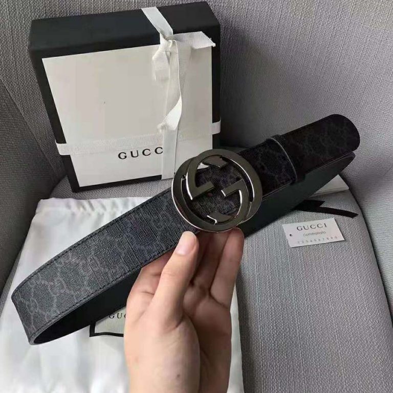 gg supreme belt with g buckle black