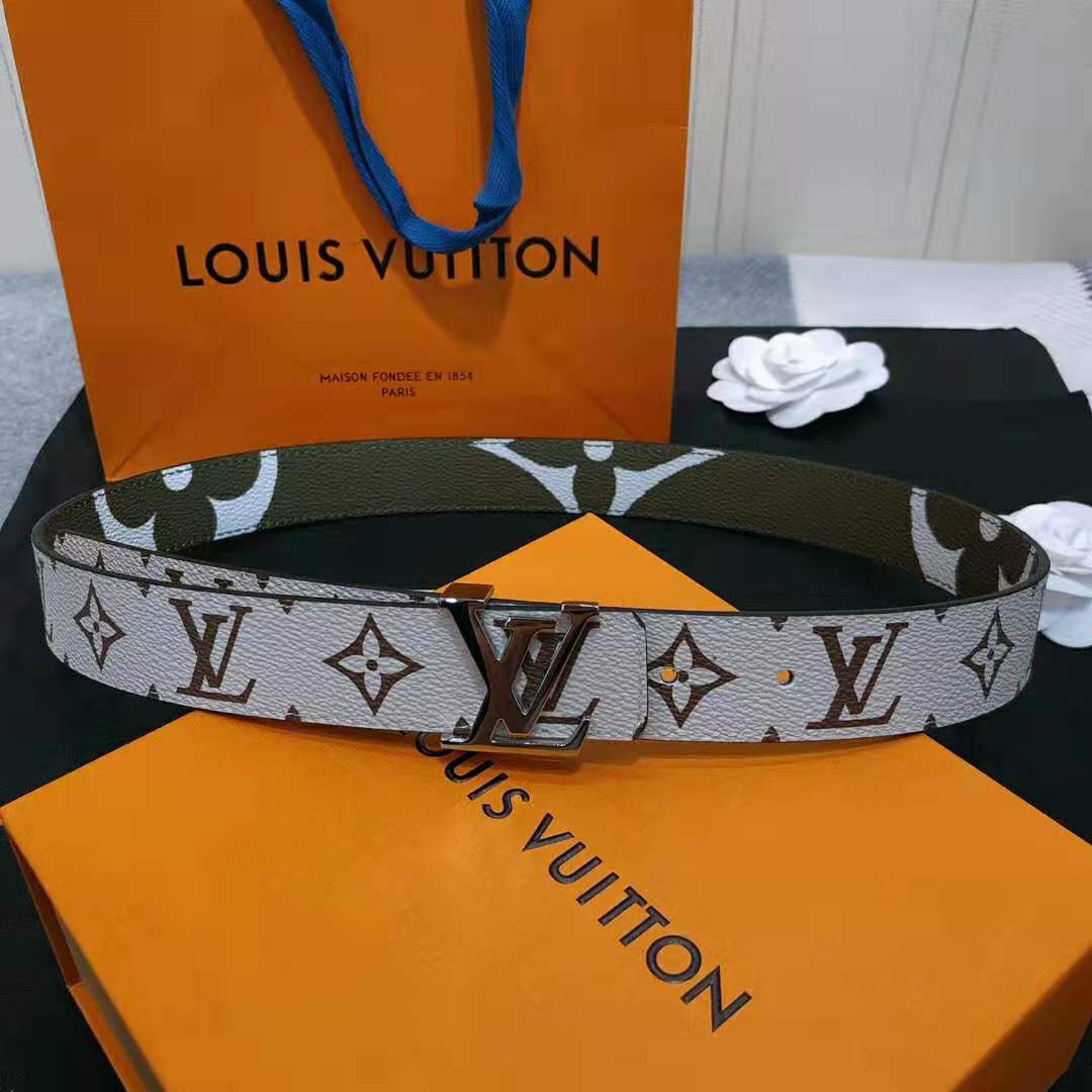 Louis Vuitton Monogram Empreinte LV Iconic Reversible Belt