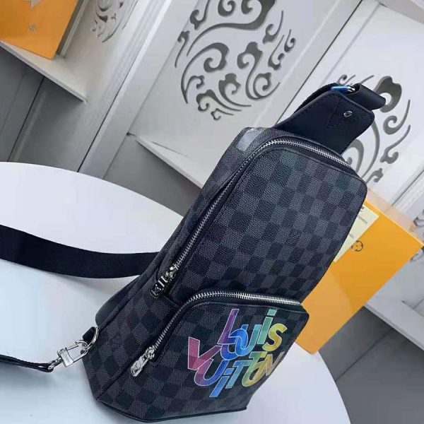 Sold at Auction: Louis Vuitton, Louis Vuitton Damier Graphite Avenue Sling Bag  Louis Vuitton Damier Graphite Avenue Sling Bag. Wi