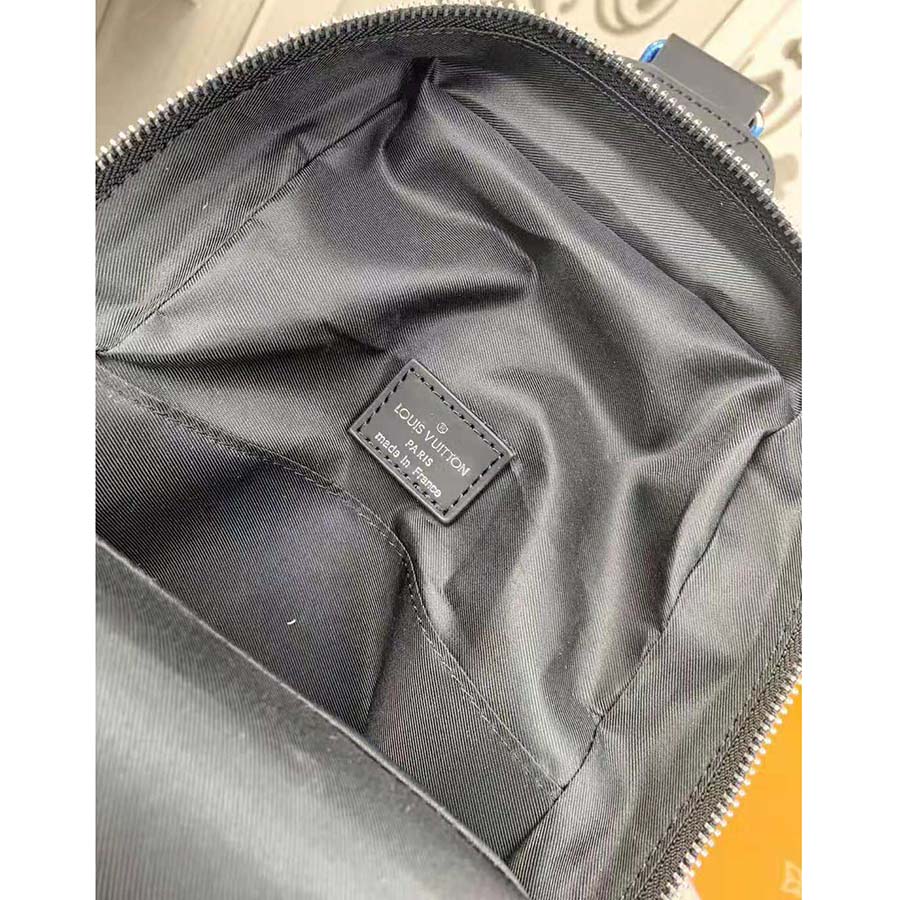 Louis Vuitton LV Men Avenue Sling Bag in Damier Graphite Coated Canvas-Grey - LULUX