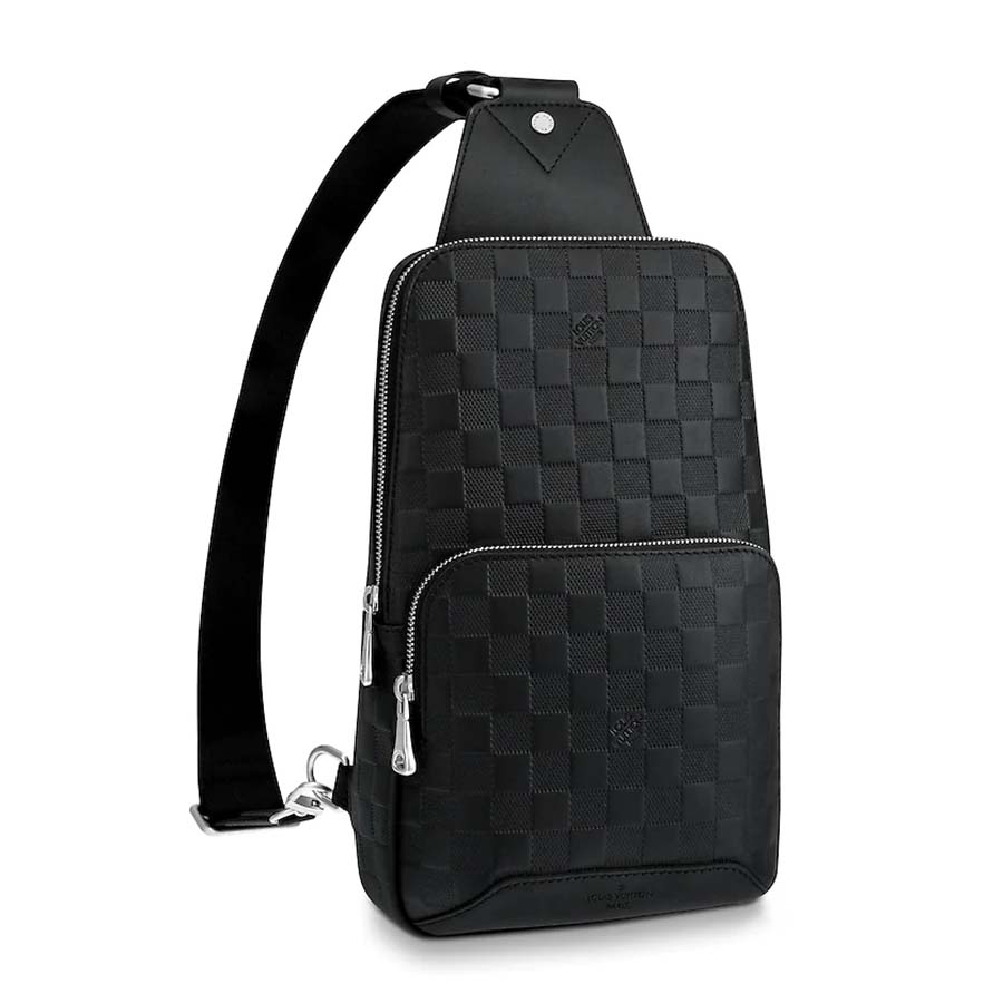 Louis Vuitton LV Men Avenue Sling Bag in Damier Infini Leather-Black - LULUX