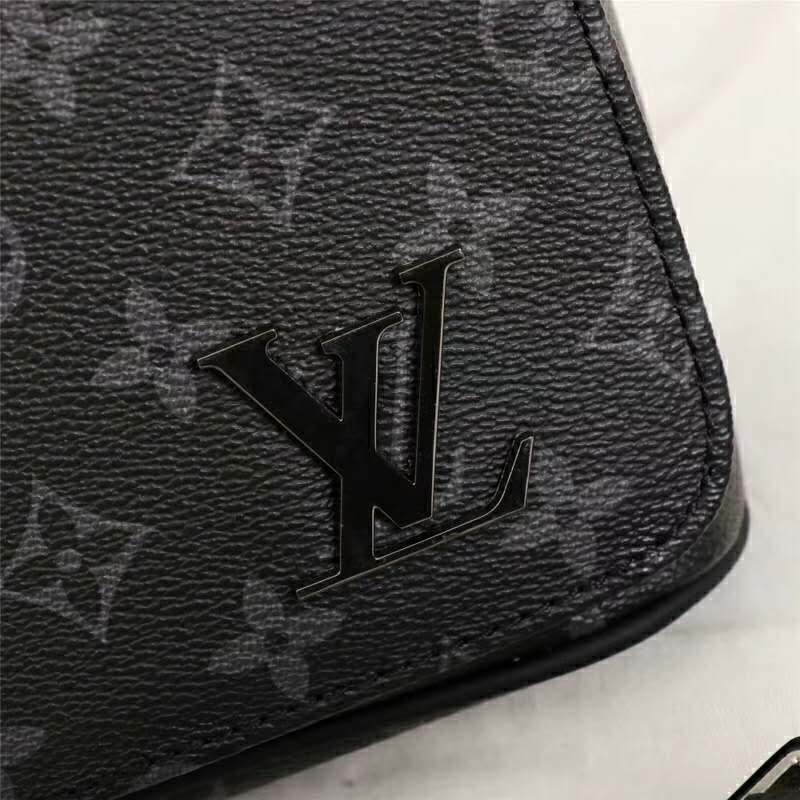 Louis Vuitton LV Men District PM Bag in Monogramme Eclipse Canvas-Grey ...