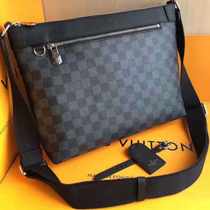Mick pm cloth bag Louis Vuitton Grey in Cloth - 30017139