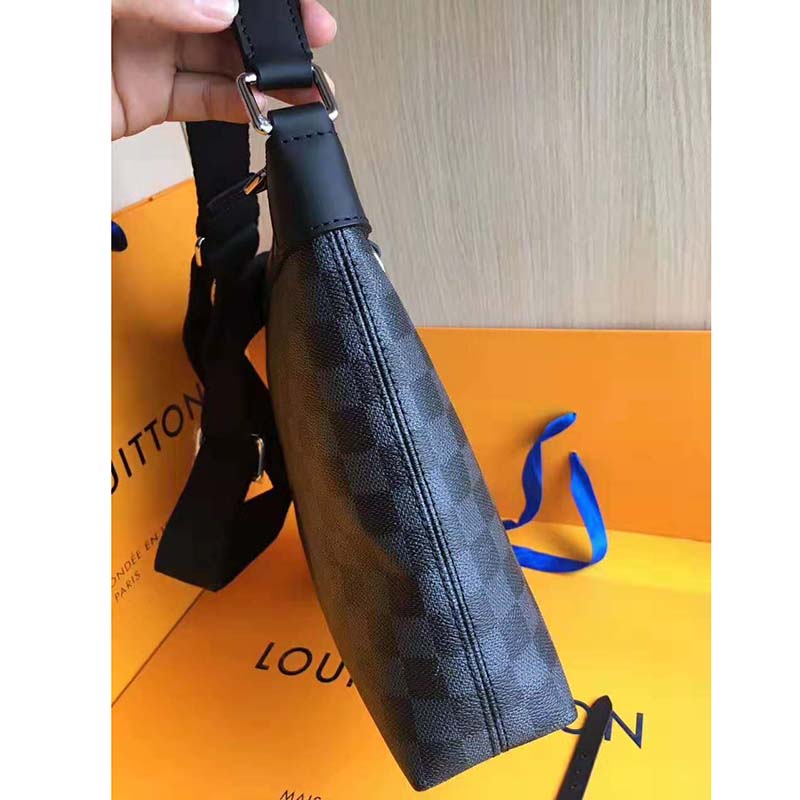Louis Vuitton LV Men Mick PM Bag in Damier Graphite Canvas-Grey - LULUX