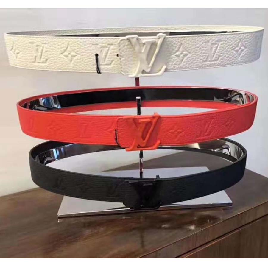 Lv Shape 40mm Belt Red