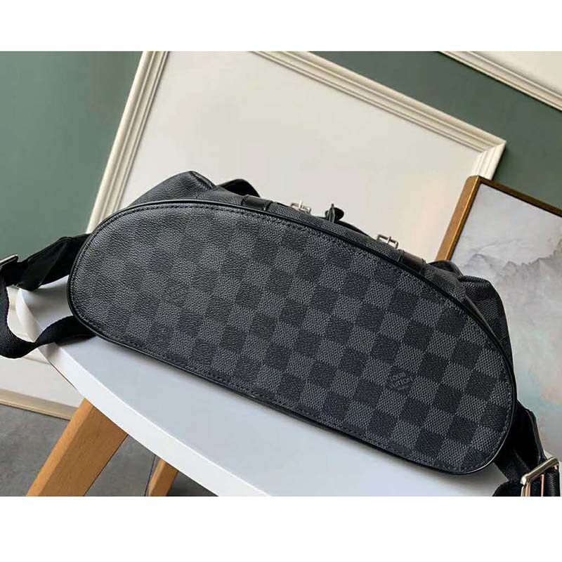 Louis Vuitton LV Unisex Christopher PM Backpack in Damier Graphite Canvas-Grey - LULUX
