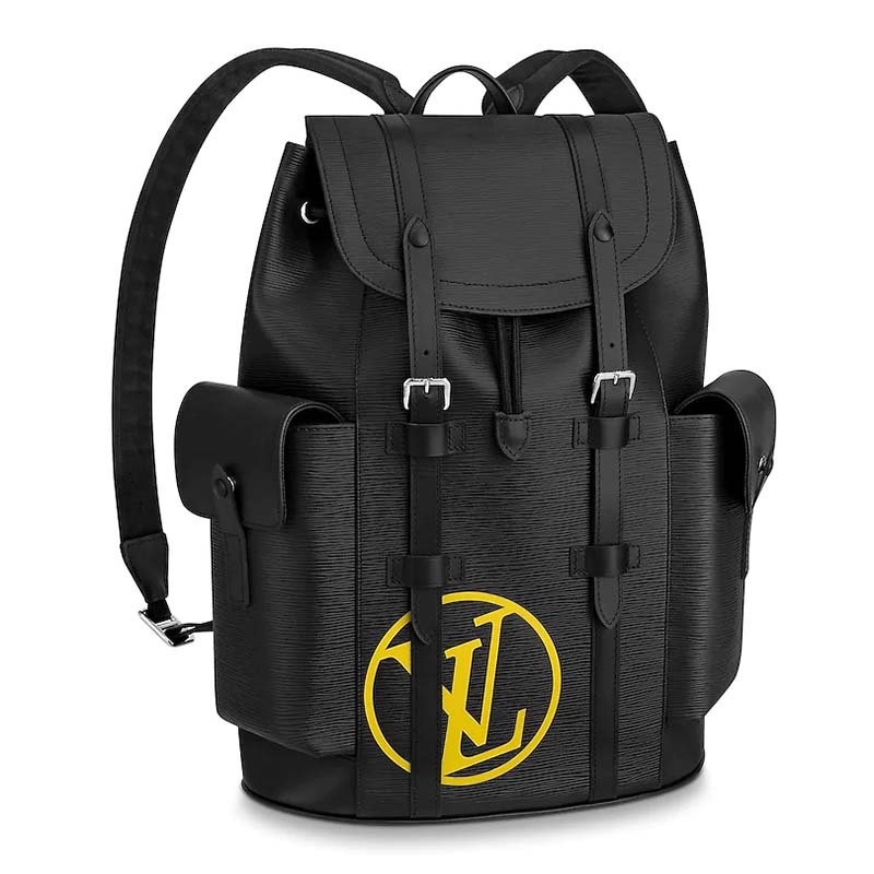 Louis Vuitton® Christopher PM  Black leather strap, Louis vuitton store,  Monogram backpack