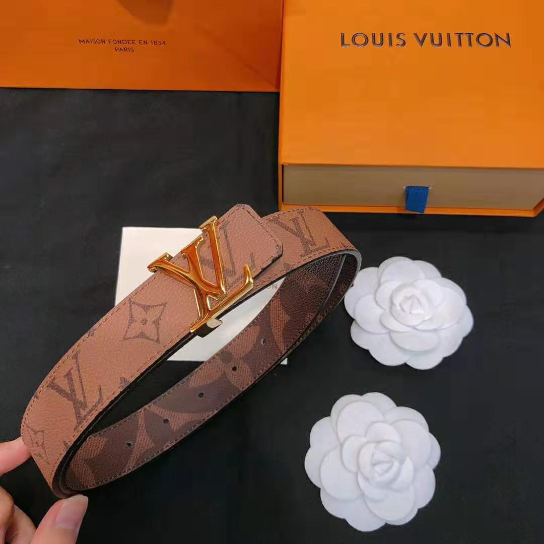Louis Vuitton LV Unisex LV Iconic 30mm Reversible Belt in Oversized Monogram Reverse Canvas - LULUX