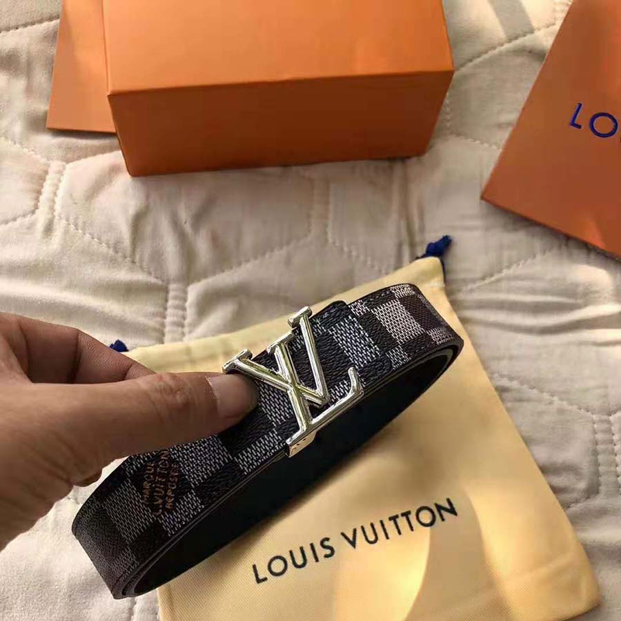 Louis Vuitton LV reversible belt new Grey ref.239410