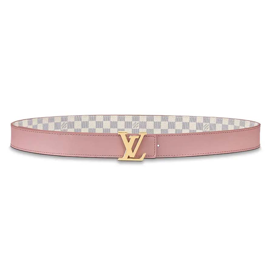 Louis Vuitton LV Escale LV Initiales Reversible Belt 30MM Pink in Calfskin  Leather with Gold-tone - US