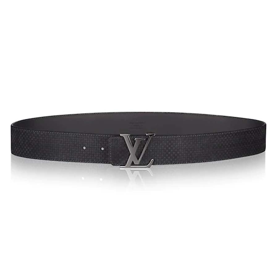 Louis Vuitton LV Unisex LV Initiales 40mm Belt in Suede Calf Leather ...
