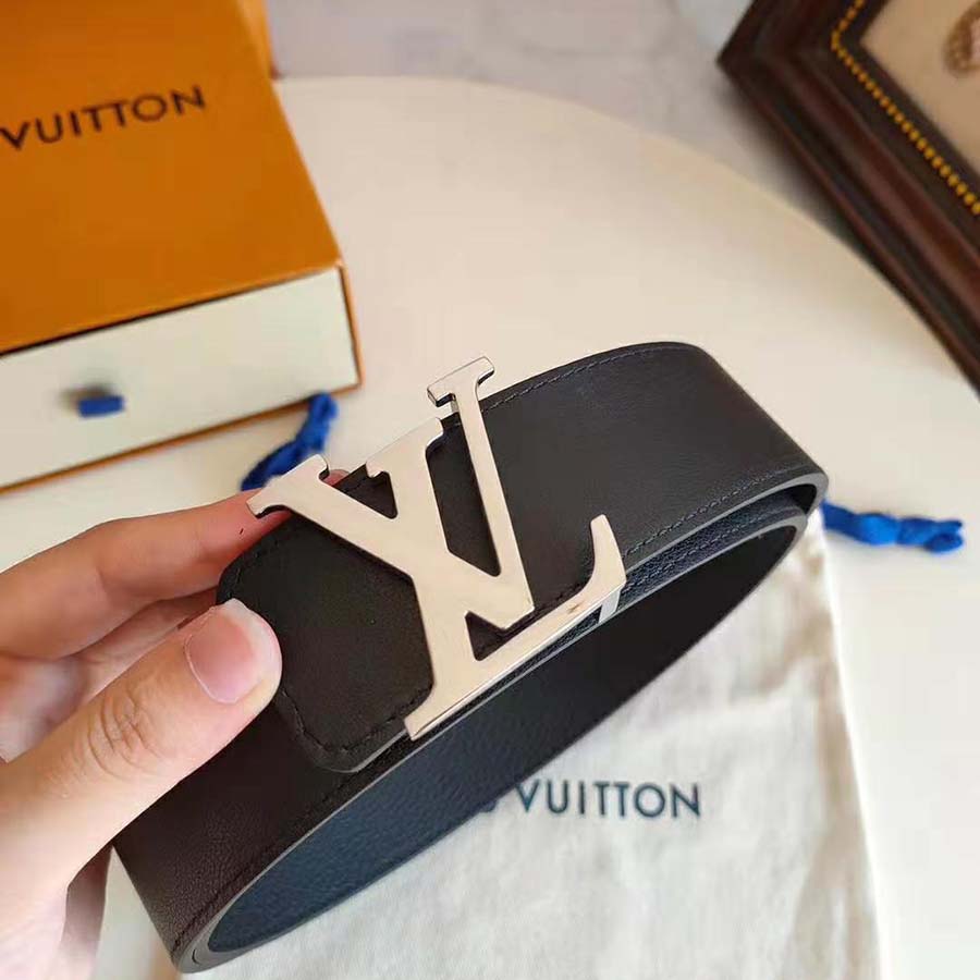 Louis Vuitton LV Unisex LV Initiales 40mm Reversible Belt-Black - LULUX