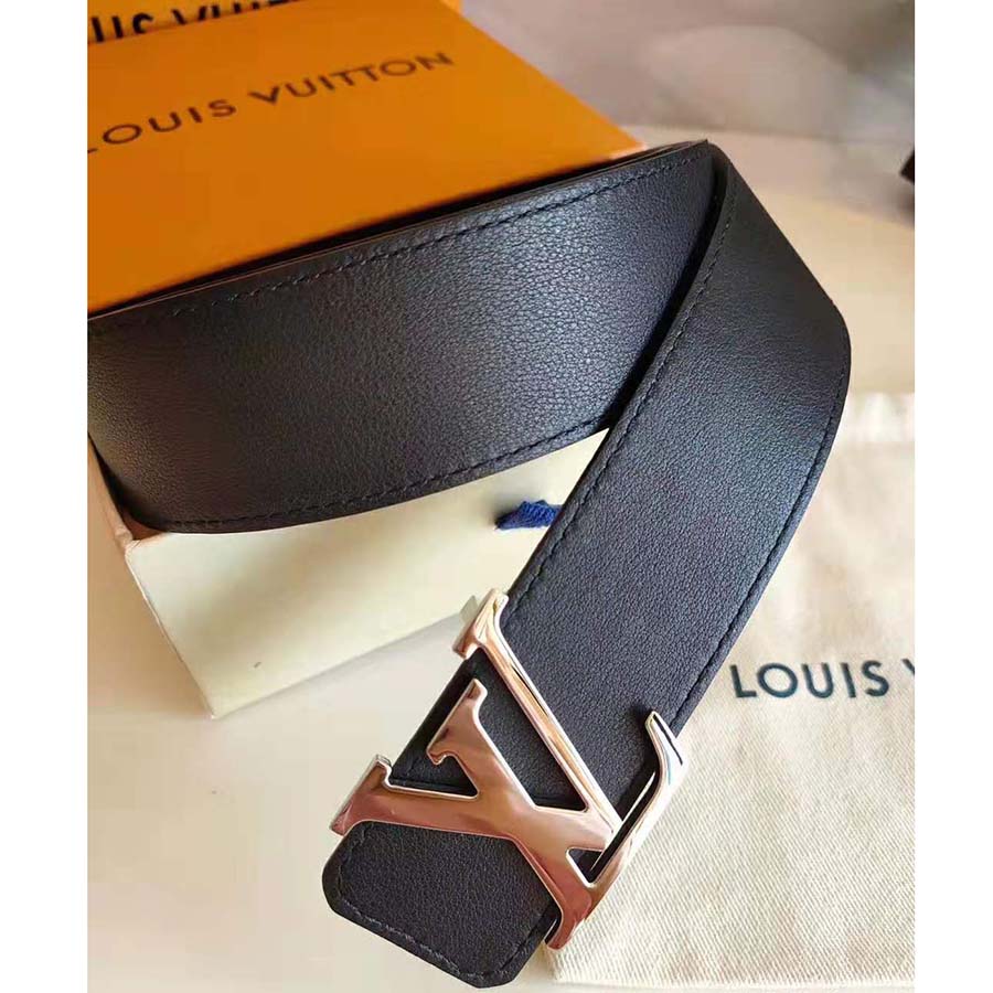 Louis Vuitton LV Unisex LV Initiales 40mm Reversible Belt-Black - LULUX